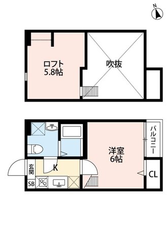 ビオ新松戸の物件間取画像